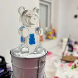 Schwangerer Gummibär, 22 cm, aus lichtdurchlässigem Kunstharz